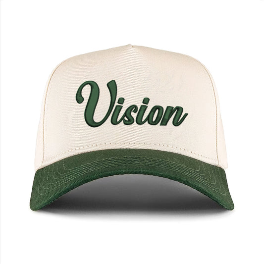 Vision Trucker Hat (Beige/Green)